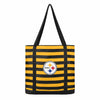 Pittsburgh Steelers NFL Team Stripe Canvas Tote Bag