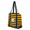 Pittsburgh Steelers NFL Team Stripe Canvas Tote Bag