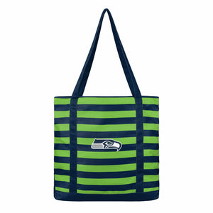 Seattle Seahawks NFL Team Stripe Canvas Tote Bag