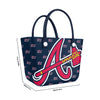 Atlanta Braves MLB Big Logo Mini Print Tailgate Tote Bag
