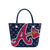 Atlanta Braves MLB Big Logo Mini Print Tailgate Tote Bag (PREORDER - SHIPS MID MARCH 2025)