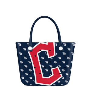 Cleveland Guardians MLB Big Logo Mini Print Tailgate Tote Bag