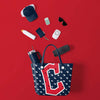 Cleveland Guardians MLB Big Logo Mini Print Tailgate Tote Bag (PREORDER - SHIPS MID MARCH 2025)