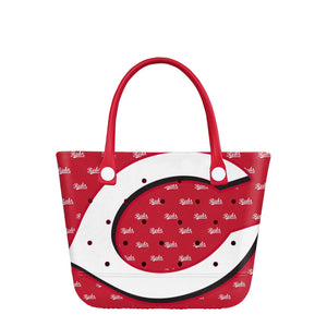 Cincinnati Reds MLB Big Logo Mini Print Tailgate Tote Bag