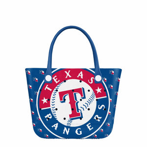 Texas Rangers MLB Big Logo Mini Print Tailgate Tote Bag