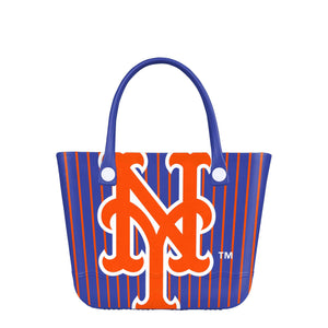New York Mets MLB Pinstripe Tailgate Tote Bag