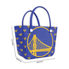 Golden State Warriors NBA Big Logo Mini Print Tailgate Tote Bag