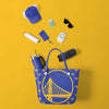 Golden State Warriors NBA Big Logo Mini Print Tailgate Tote Bag