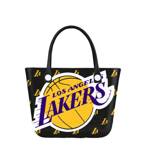 Los Angeles Lakers NBA Big Logo Mini Print Tailgate Tote Bag