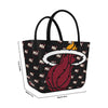 Miami Heat NBA Big Logo Mini Print Tailgate Tote Bag