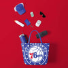 Philadelphia 76ers Big Logo Mini Print Tailgate Tote Bag
