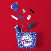 Philadelphia 76ers Big Logo Mini Print Tailgate Tote Bag (PREORDER - SHIPS MID JANUARY)