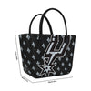 San Antonio Spurs NBA Big Logo Mini Print Tailgate Tote Bag