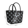 San Antonio Spurs NBA Big Logo Mini Print Tailgate Tote Bag