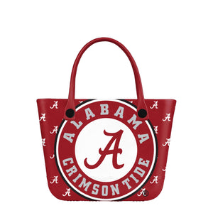 Alabama Crimson Tide NCAA Big Logo Mini Print Tailgate Tote Bag