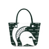 Michigan State Spartans NCAA Big Logo Mini Print Tailgate Tote Bag