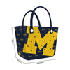 Michigan Wolverines NCAA Big Logo Mini Print Tailgate Tote Bag (PREORDER - SHIPS LATE JANUARY 2025)