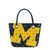 Michigan Wolverines NCAA Big Logo Mini Print Tailgate Tote Bag (PREORDER - SHIPS LATE JANUARY 2025)