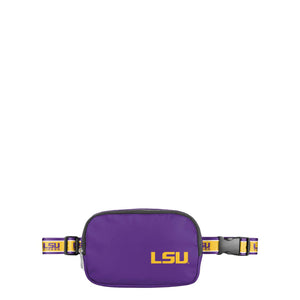 LSU Tigers NCAA Team Wordmark Crossbody Belt Bag
