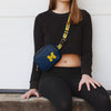 Michigan Wolverines NCAA Team Wordmark Crossbody Belt Bag