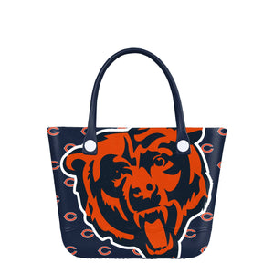 Chicago Bears NFL Big Logo Mini Print Tailgate Tote Bag