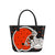 Cleveland Browns NFL Big Logo Mini Print Tailgate Tote Bag (PREORDER - SHIPS LATE DECEMBER)