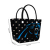 Carolina Panthers NFL Big Logo Mini Print Tailgate Tote Bag (PREORDER - SHIPS LATE DECEMBER)