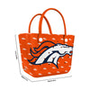 Denver Broncos NFL Big Logo Mini Print Tailgate Tote Bag (PREORDER - SHIPS LATE DECEMBER)