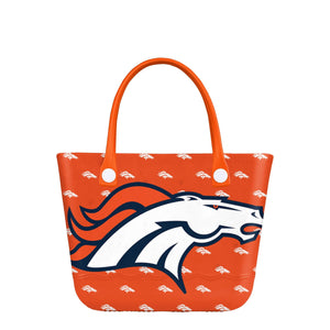 Denver Broncos NFL Big Logo Mini Print Tailgate Tote Bag