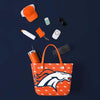 Denver Broncos NFL Big Logo Mini Print Tailgate Tote Bag (PREORDER - SHIPS LATE JUNE)