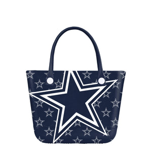 Dallas Cowboys NFL Big Logo Mini Print Tailgate Tote Bag