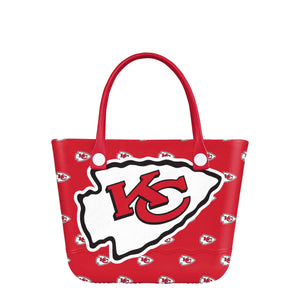 Kansas City Chiefs NFL Big Logo Mini Print Tailgate Tote Bag