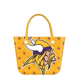 Minnesota Vikings NFL Big Logo Mini Print Tailgate Tote Bag