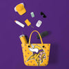 Minnesota Vikings NFL Big Logo Mini Print Tailgate Tote Bag (PREORDER - SHIPS END OF JUNE)