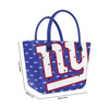 New York Giants NFL Big Logo Mini Print Tailgate Tote Bag (PREORDER - SHIPS LATE DECEMBER)