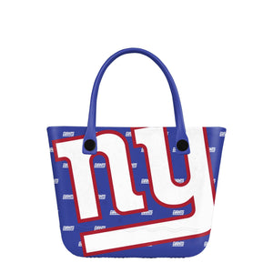 New York Giants NFL Big Logo Mini Print Tailgate Tote Bag
