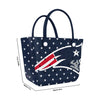 New England Patriots NFL Big Logo Mini Print Tailgate Tote Bag (PREORDER - SHIPS LATE DECEMBER)