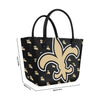 New Orleans Saints NFL Big Logo Mini Print Tailgate Tote Bag (PREORDER - SHIPS END OF JUNE)