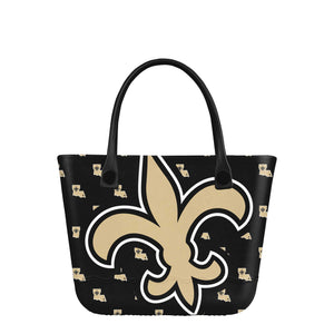 New Orleans Saints NFL Big Logo Mini Print Tailgate Tote Bag