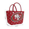 San Francisco 49ers NFL Big Logo Mini Print Tailgate Tote Bag (PREORDER - SHIPS END OF JUNE)