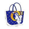 Los Angeles Rams NFL Big Logo Mini Print Tailgate Tote Bag (PREORDER - SHIPS LATE DECEMBER)