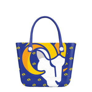 Los Angeles Rams NFL Big Logo Mini Print Tailgate Tote Bag