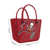 Tampa Bay Buccaneers NFL Big Logo Mini Print Tailgate Tote Bag (PREORDER - SHIPS END OF JUNE)