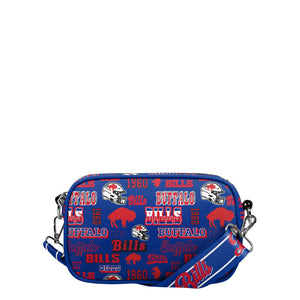 Buffalo Bills NFL Repeat Retro Print Nylon Crossbody Bag (PREORDER - SHIPS EARLY DECEMBER)