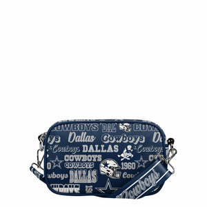 Dallas Cowboys NFL Repeat Retro Print Nylon Crossbody Bag (PREORDER - SHIPS EARLY DECEMBER)