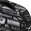 Las Vegas Raiders NFL Repeat Retro Print Nylon Crossbody Bag (PREORDER - SHIPS EARLY DECEMBER)