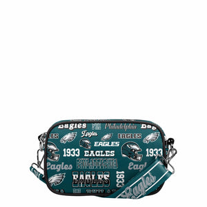 Philadelphia Eagles NFL Repeat Retro Print Nylon Crossbody Bag (PREORDER - SHIPS EARLY DECEMBER)