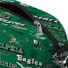 Philadelphia Eagles NFL Kelly Green Repeat Retro Print Nylon Crossbody Bag (PREORDER - SHIPS EARLY DECEMBER)