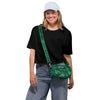 Philadelphia Eagles NFL Kelly Green Repeat Retro Print Nylon Crossbody Bag (PREORDER - SHIPS EARLY DECEMBER)