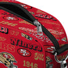 San Francisco 49ers NFL Repeat Retro Print Nylon Crossbody Bag (PREORDER - SHIPS EARLY DECEMBER)